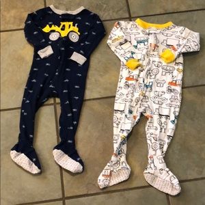 Carters tractor truck footed sleepers 12 months